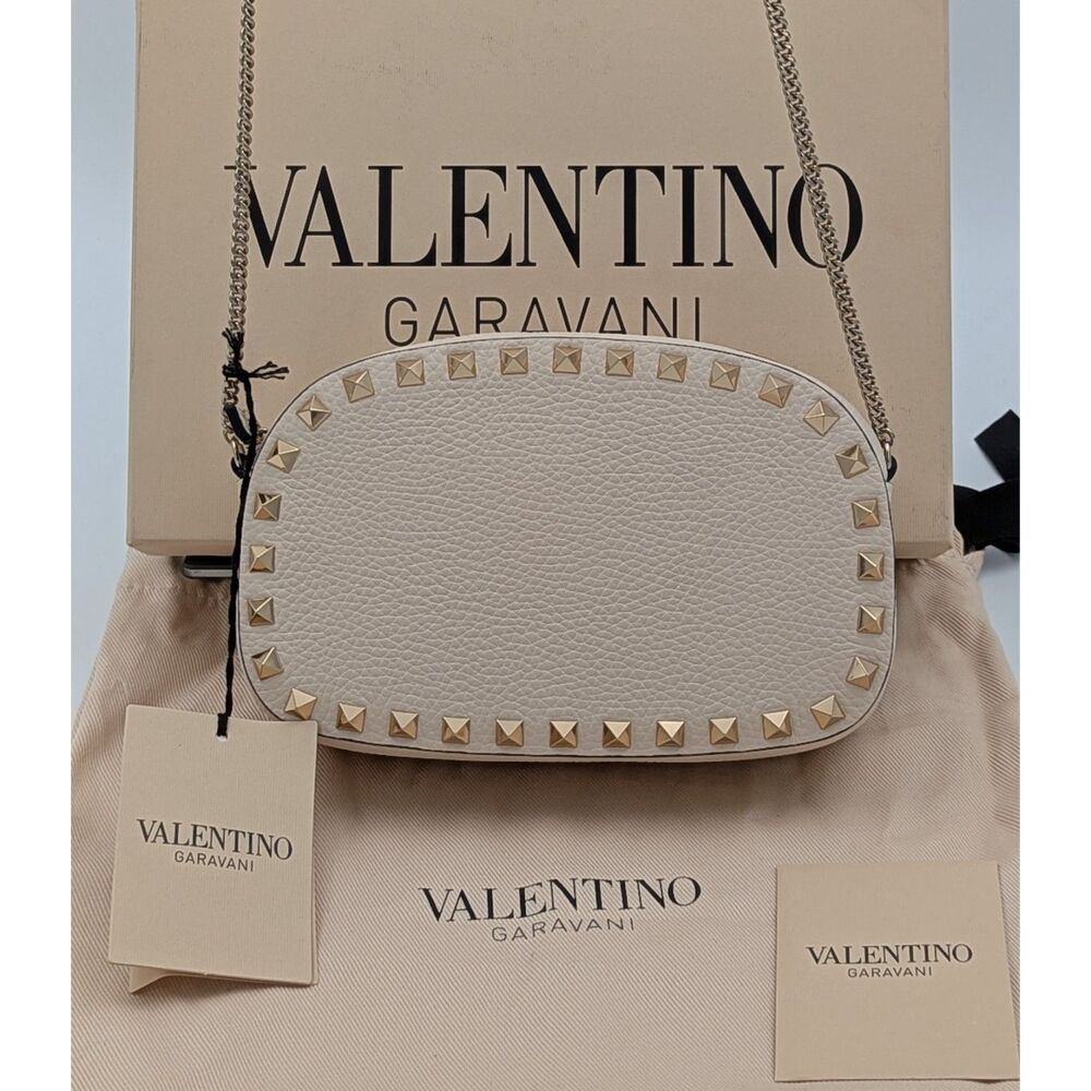 Valentino Mini Rockstud Small Camera Crossbody with Chain Strap - NWT
